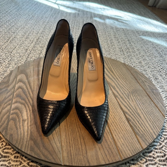 Jimmy Choo black croc embossed - Picture 1 of 7